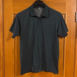 Lululemon Metal Vent Tech Polo Shirt Performance Golf Run Yoga Size L